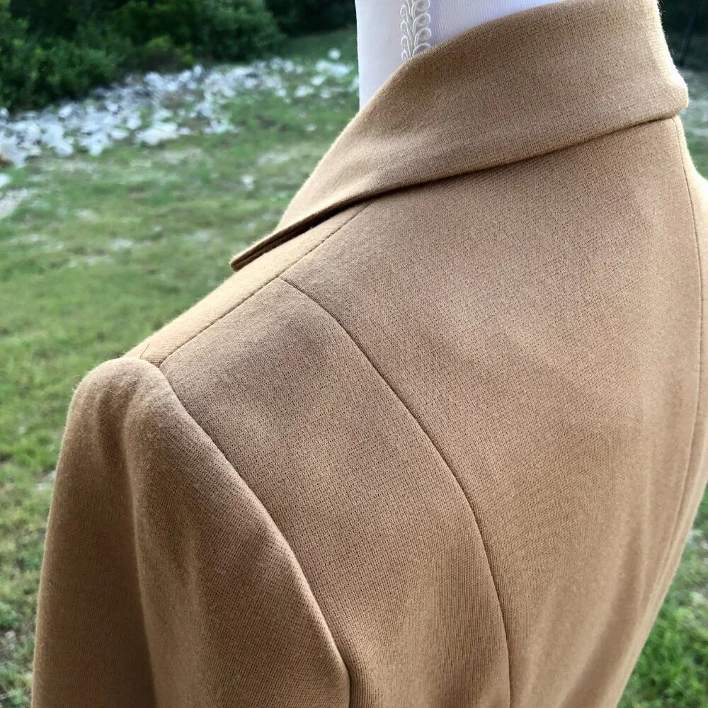 Tan Blazer Womens Small Long Sleeve Forever 21 Work Office Business Casual Fall - Picture 7 of 16
